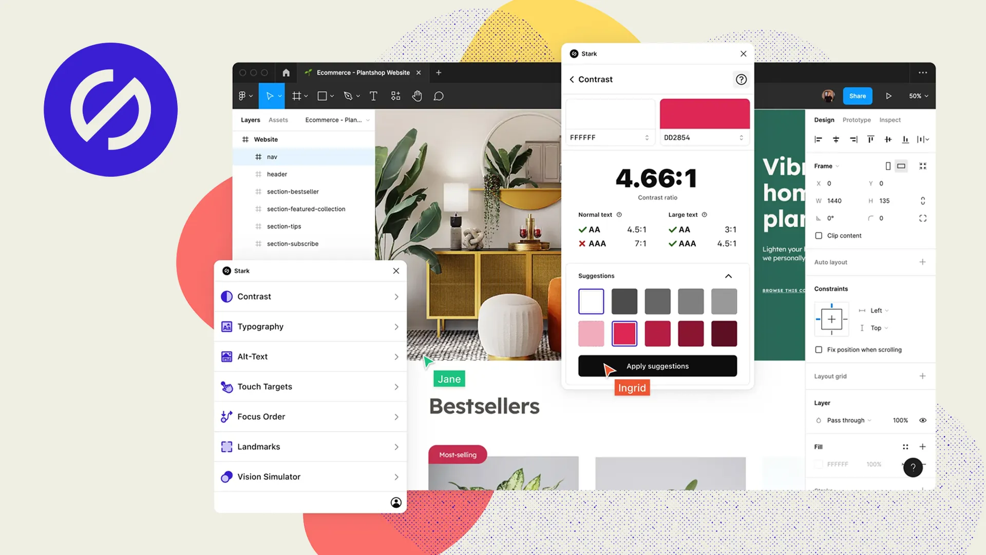 A preview of the Stark plugin